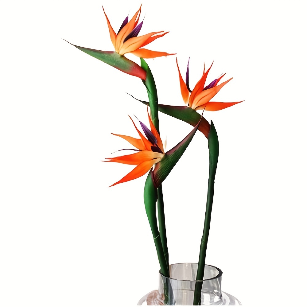 Bird Paradise Strelitzia - 3 stuks kunstmatige hemelvogel bloemen, nep