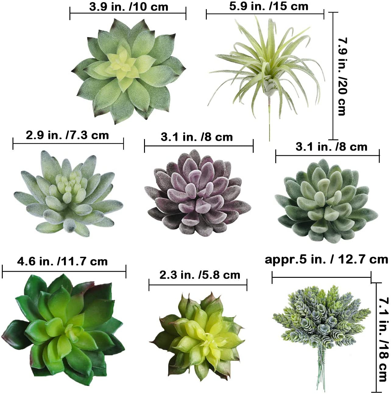 15 stuks geassorteerde kunstma - Echeveria Succulent recensie en prijs